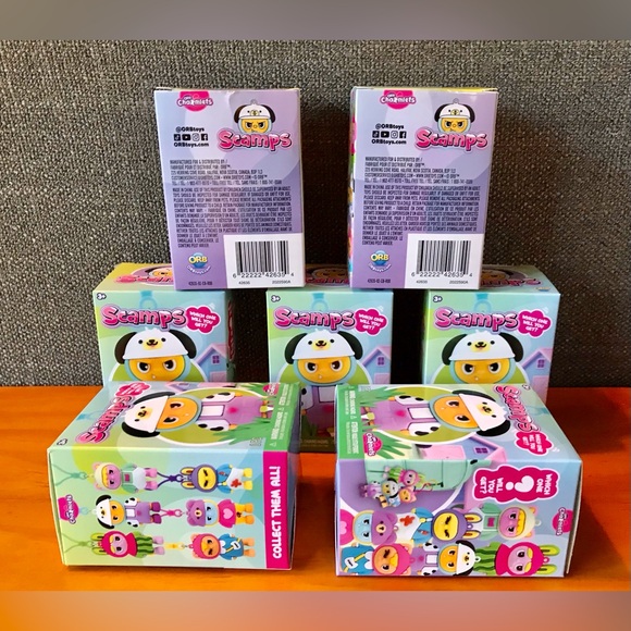 NEW Lot 7 ORB TOYS Scamps Vinyl Figure Keychain Funny Monster Doll Kawaii Toy - Picture 5 of 9